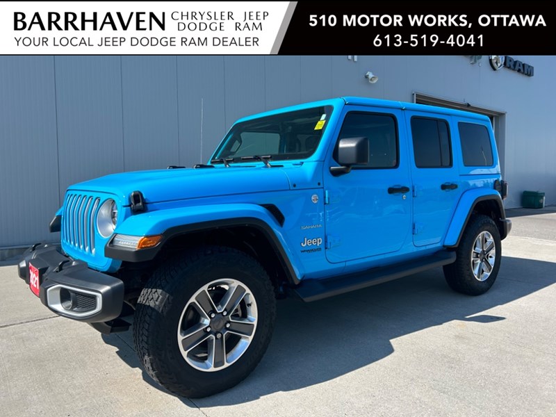 2021 Jeep Wrangler Unlimited Sahara 4x4 | Leather | Nav | Low KM's