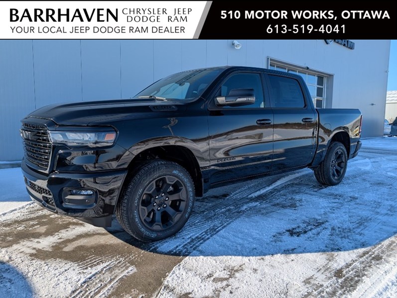 2025 RAM 1500 Sport 4x4 Crew Cab | Pano Roof, Leather